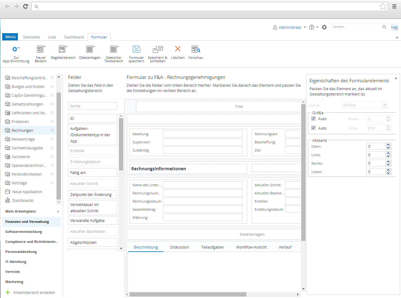 Optische Gestaltung von Webformularen